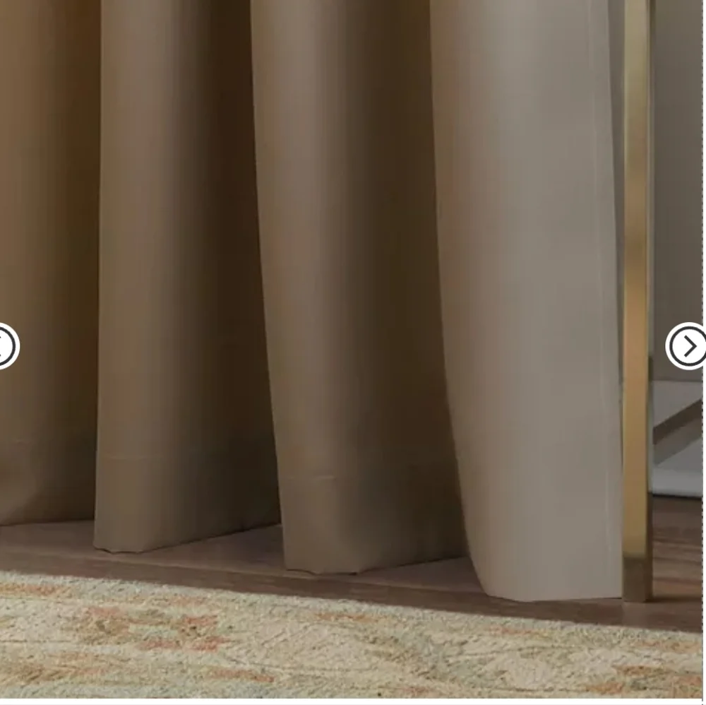 Kendall Elegant Brown and Tan Curtains